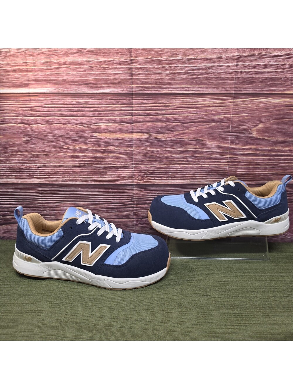 New Balance Elite Lite Composite Toe Work Shoes 8 2E Blue EH Slip Resistant